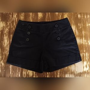 SOLD! EXPRESS-Women's Button Clossure Cuffed High Rise Sailor Shorts-Size:4/27